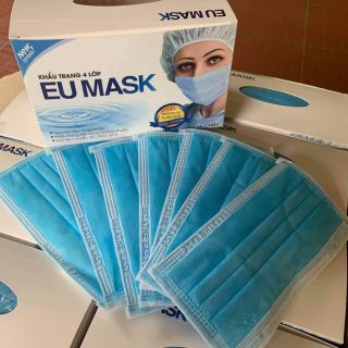 COMBO 1 HỘP KHẨU TRANG Y TẾ 50 CÁI 4 LỚP KHÁNG KHUẨN CHỐNG BỤI BẨN
