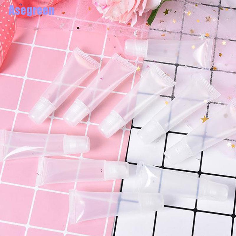 Set 10 Ống Rỗng Trong Suốt Đựng Son Môi Tiện Dụng