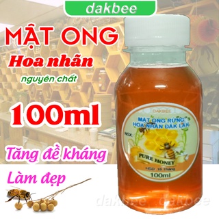 100ml Mật ong rừng hoa Nhãn nguyên chất, tăng cường sức đề kháng cơ thể, longan honey - natural honey - dakbee