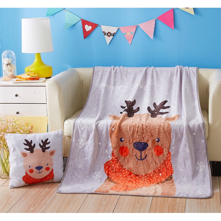 Chăn Lông Tuyết Cho Bé Mẹ Bé. Pinus Chăn Lông Tuyết Cho Bé Kích Thước 100 x 140 cm An Toàn Cho Bé