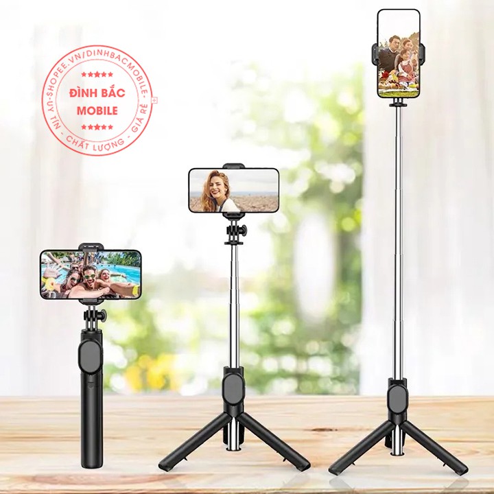 Gậy chụp ảnh bluetooth S03 kiêm Tripod live stream dễ dàng hơn Gậy selfie đa | BigBuy360 - bigbuy360.vn