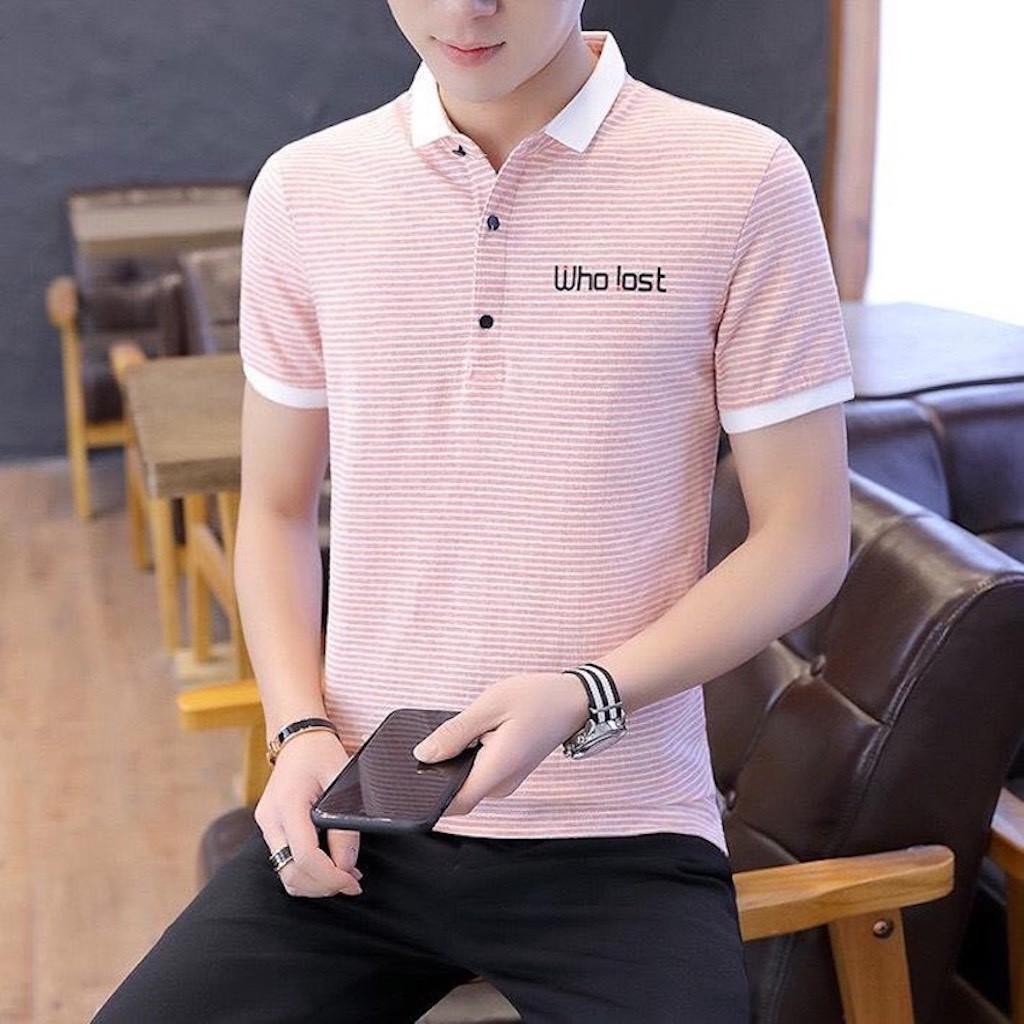 Áo thun nam cổ bẻ Why Lost phong cách Hàn Quốc thun cotton cực đẹp ASTD075 | BigBuy360 - bigbuy360.vn