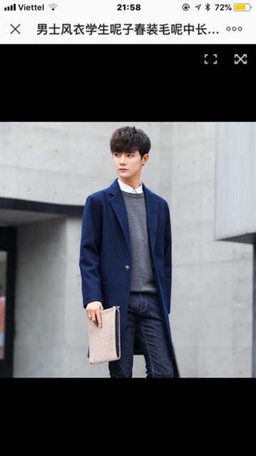 Áo dạ măng tô nam lẻ sz(Order) | BigBuy360 - bigbuy360.vn