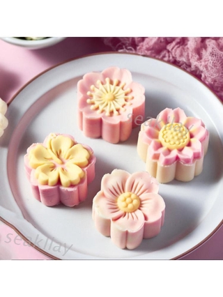 Khuôn Cắt Bánh Hình Bánh Trung Thu 3d 50g Độc Đáo