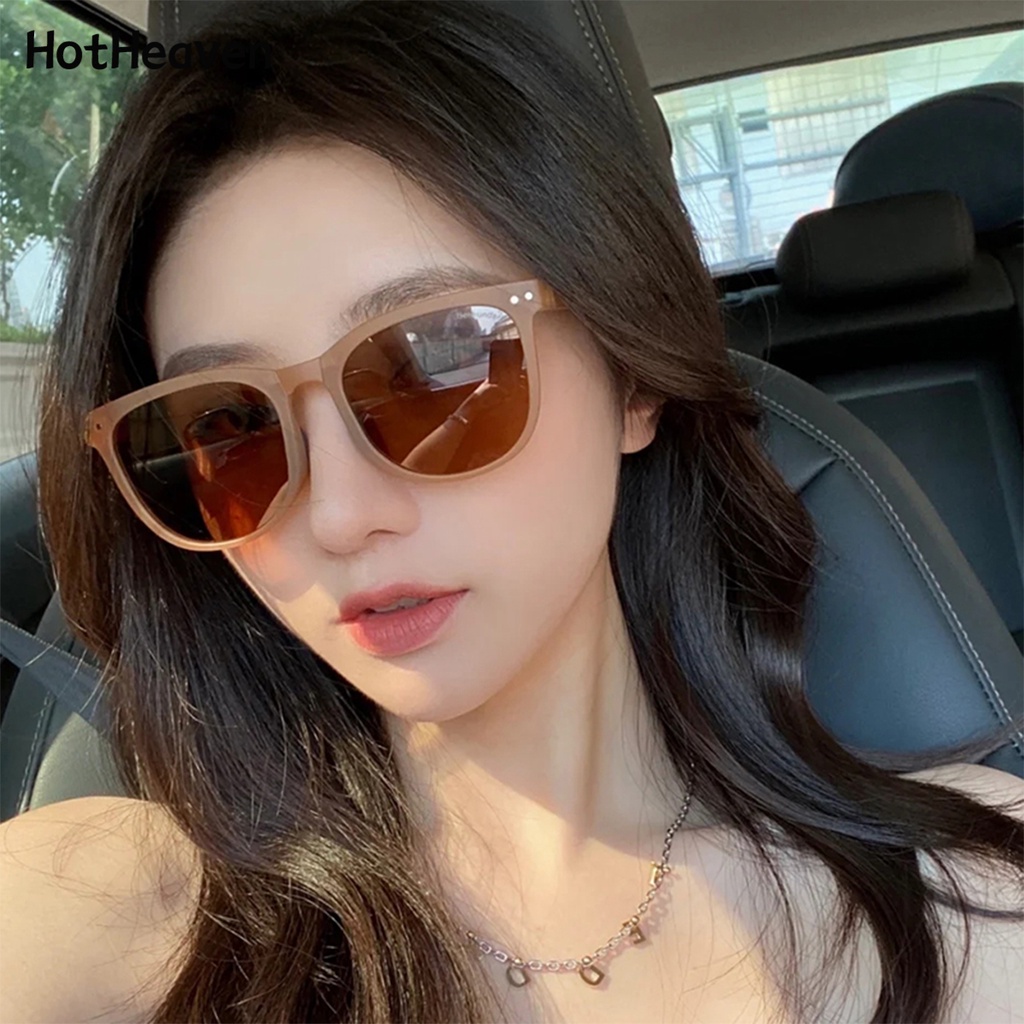 Kính Mát Chống Tia UV400 Tròng Oval 5 Màu Sắc Thời Trang Cho Nam Và Nữ