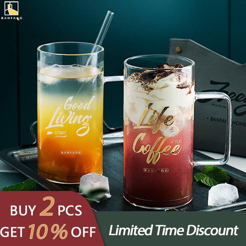BANFANG Ly thuỷ tinh cao cấp thiết kế dung tích lớn dùng uống bia đa dụng | BigBuy360 - bigbuy360.vn