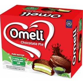 bánh omeli chocolate pie rắc dừa. ít đường mới hộp 12 gói ×25g