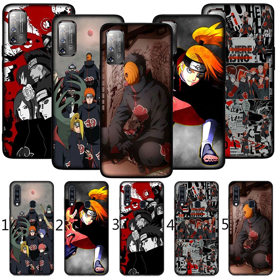 Ốp điện thoại TPU mềm in hình Naruto Akatsuki 4W thích hợp cho Iphone 7 8 7+ 8+ 6+ 6S+ XR XS Max 5 5s
