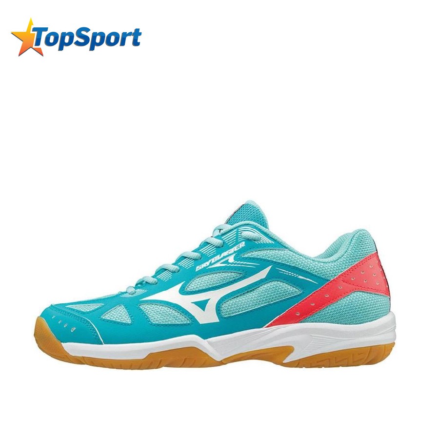 Giày cầu lông Mizuno Sky Blaster 71GA194525 hàng chính hãng dành cho nam màu xanh pastel