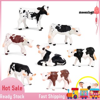 Mô Hình Con Bò Sữa Bằng Nhựa Dễ Thương Cho Bé