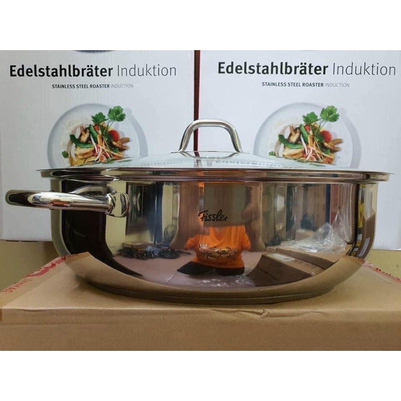 Nồi chảo thép Fissler - nồi Oval Fissler vung kính