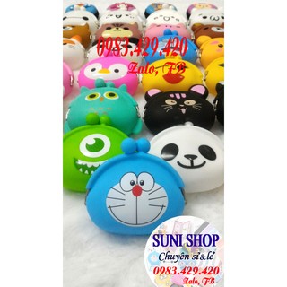 🌷 Combo 6 ví (móc khóa) silicon cute