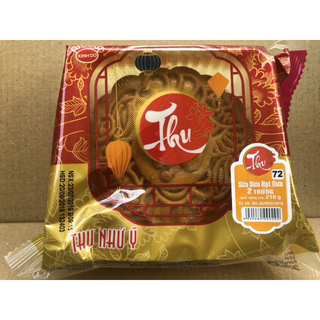 Bánh Trung Thu Kinh Đô - SỮA DỪA HẠT DƯA