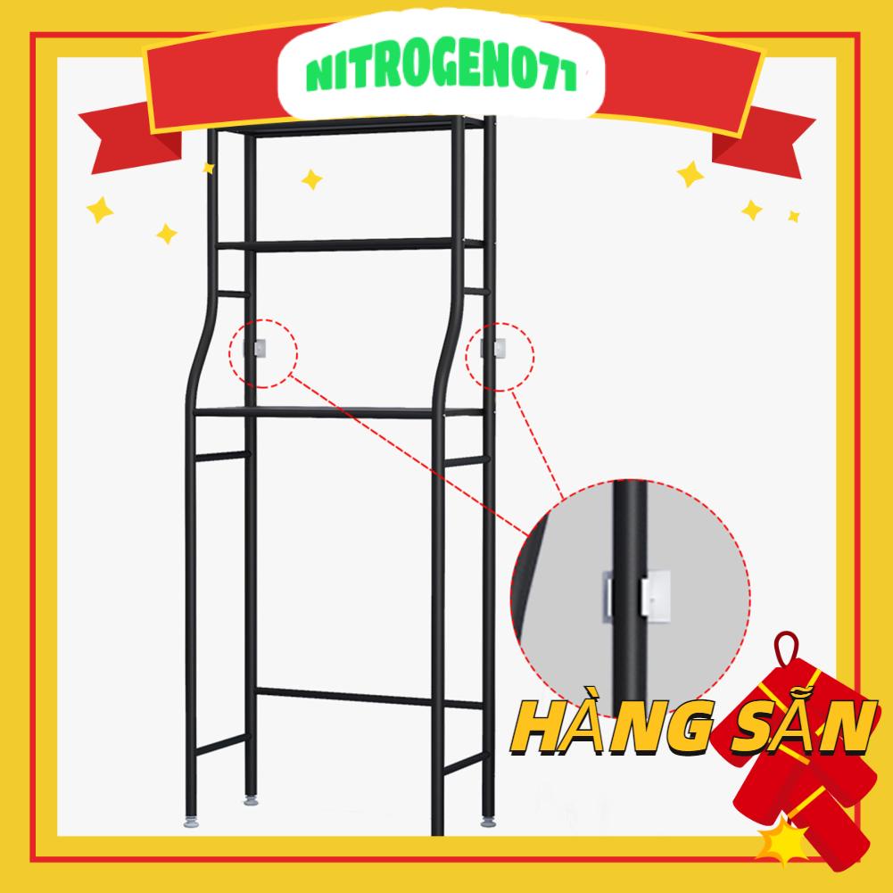 Nitrogen071 Kệ phòng tắm 3 tầng Dung tích lớn Ổn định không gian tốt Tiết kiệm Giá sàn kim loại cho nhà bếp Máy giặt nhà vệ sinh