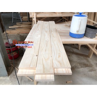 Thanh gỗ thông mặt rộng 10cm x dày 1,5cm x dài 80cm + láng nhẵn mịn 4 mặt