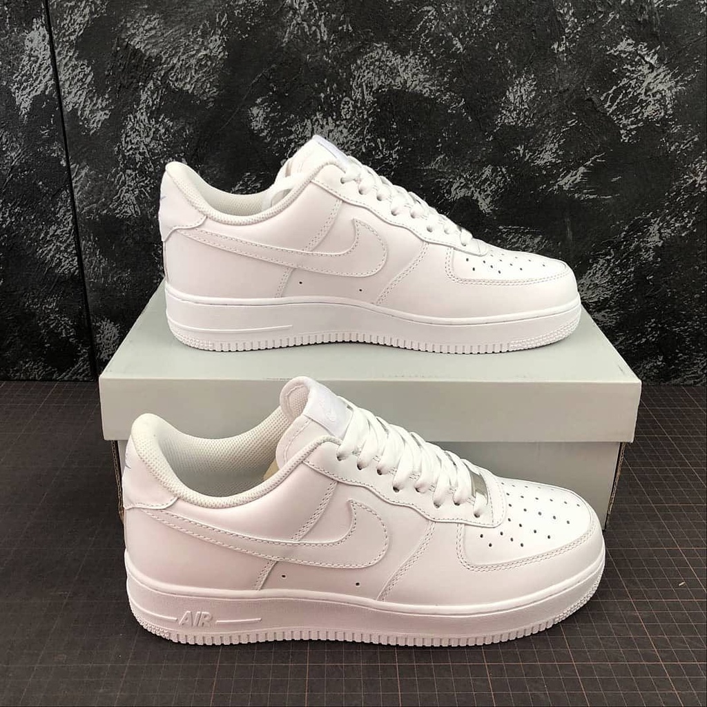 Giày Sneaker Nam Nữ Giá Rẻ Giầy Nike Air Force 1 AF1 Trắng Da Cao Cấp Thoáng Khí Full Bill Box | WebRaoVat - webraovat.net.vn