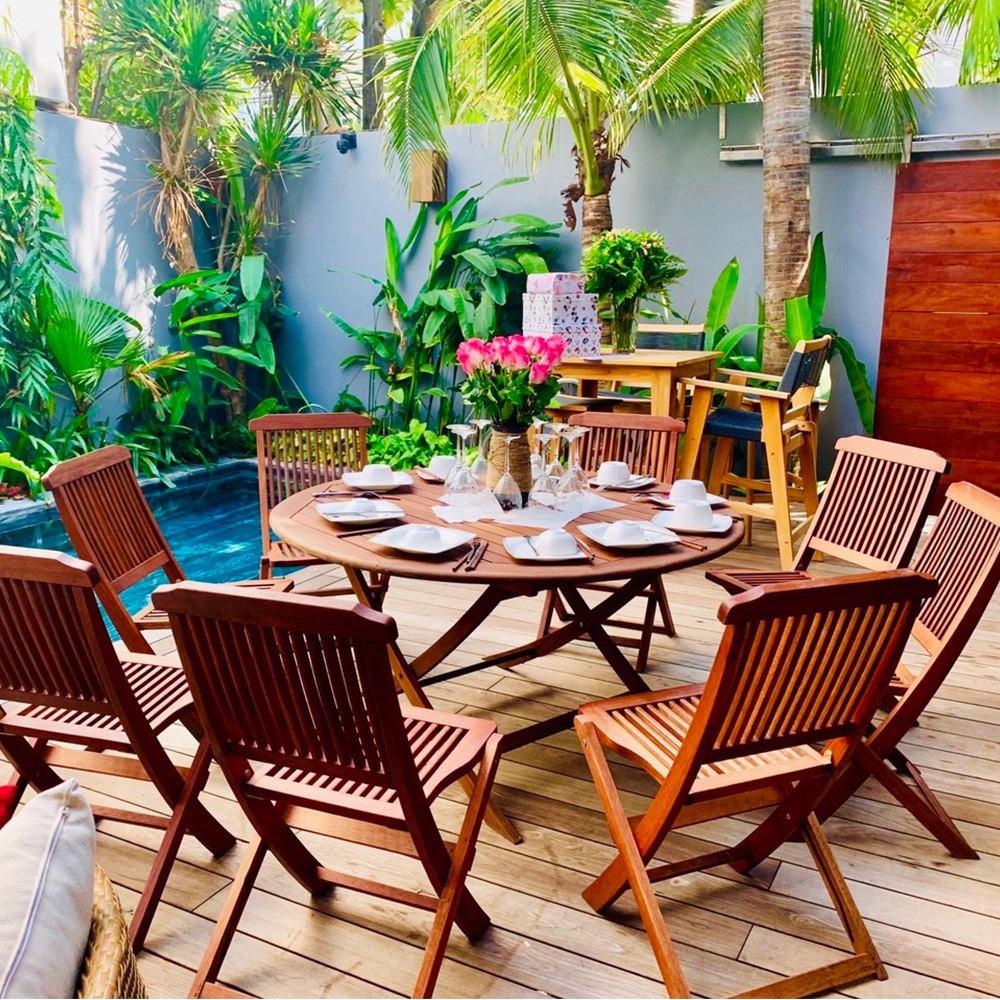 Bộ bàn xếp tròn Balai 4-6-8 ghế Paradiso IBIE nhiều tùy chọn