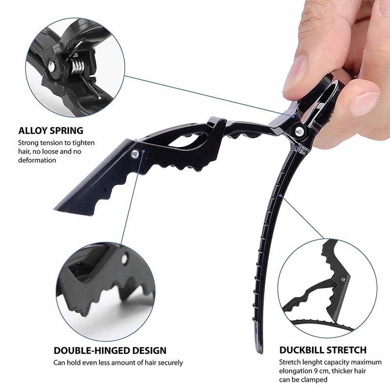 Kẹp tóc răng thưa bằng nhựa chống trượt chuyên dụng cho salon