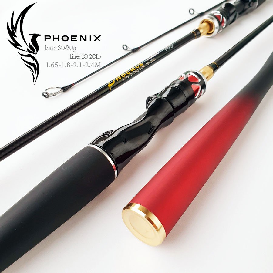 Bộ cần câu lure máy đứng Phoenix 1.65m - 1.8m - 2.1m - 2.4m.kèm máy Deukio và bộ phụ kiện BCM20 - Đứng