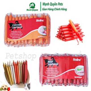 Xúc xích cho chó mèo bioline, túi xúc xích bổ xung dinh dưỡng - 30 cái