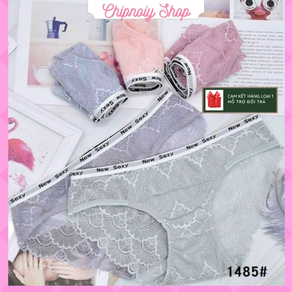Quần lót nữ cạp chữ QLN031 ren mềm mịn thời trang hàng có sẵn tại CHIPNOIY SHOP có ảnh thật