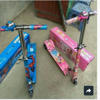 Xe Trượt Scooter Thông Minh (Có Phanh Hãm + 3 Bánh Phát Sáng + Chuông)