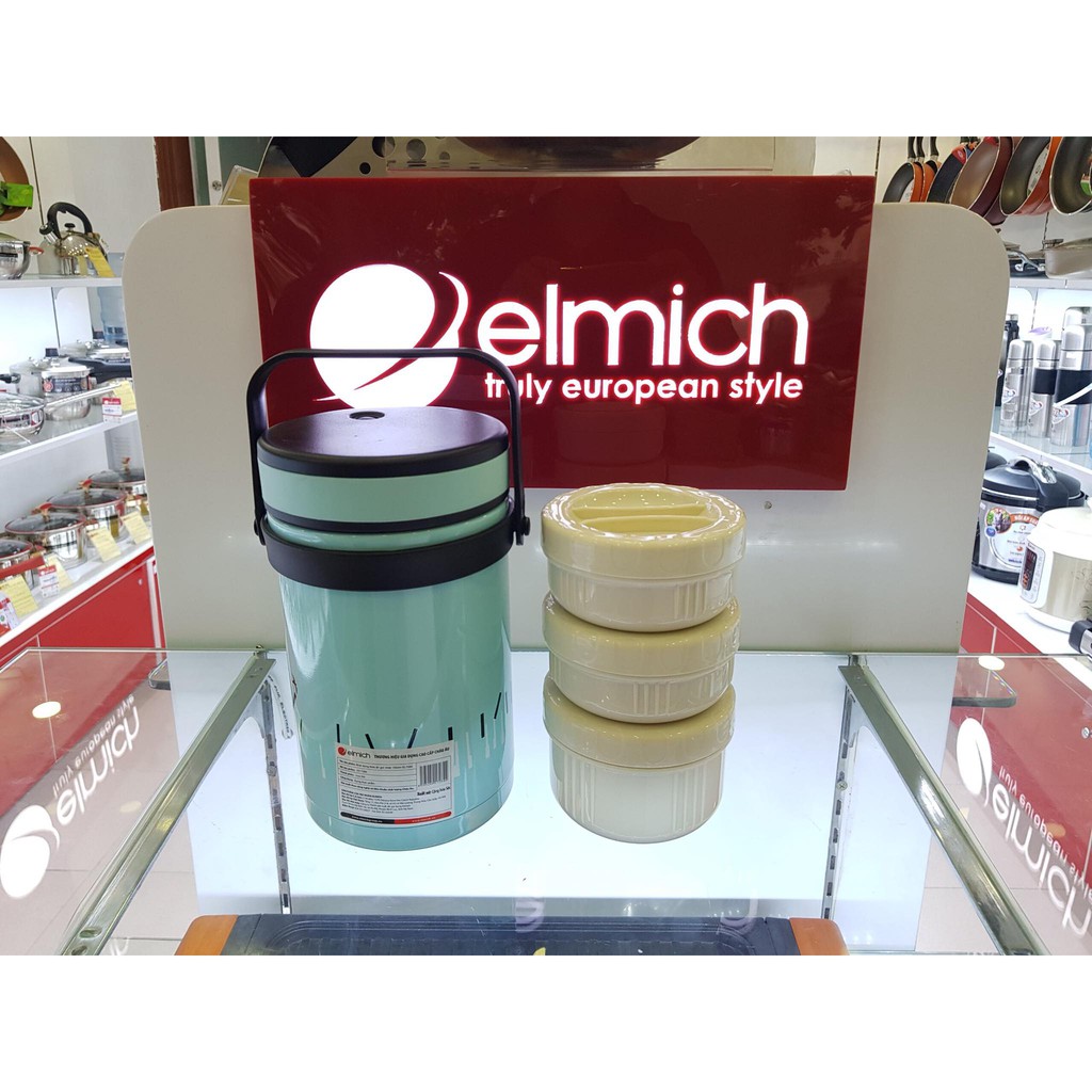 Hộp Đựng Cơm Giữ Nhiệt Elmich 1500ml EL7284, Nhập Khẩu: C.H Séc (Hộp Đựng Thức Ăn Elmich)