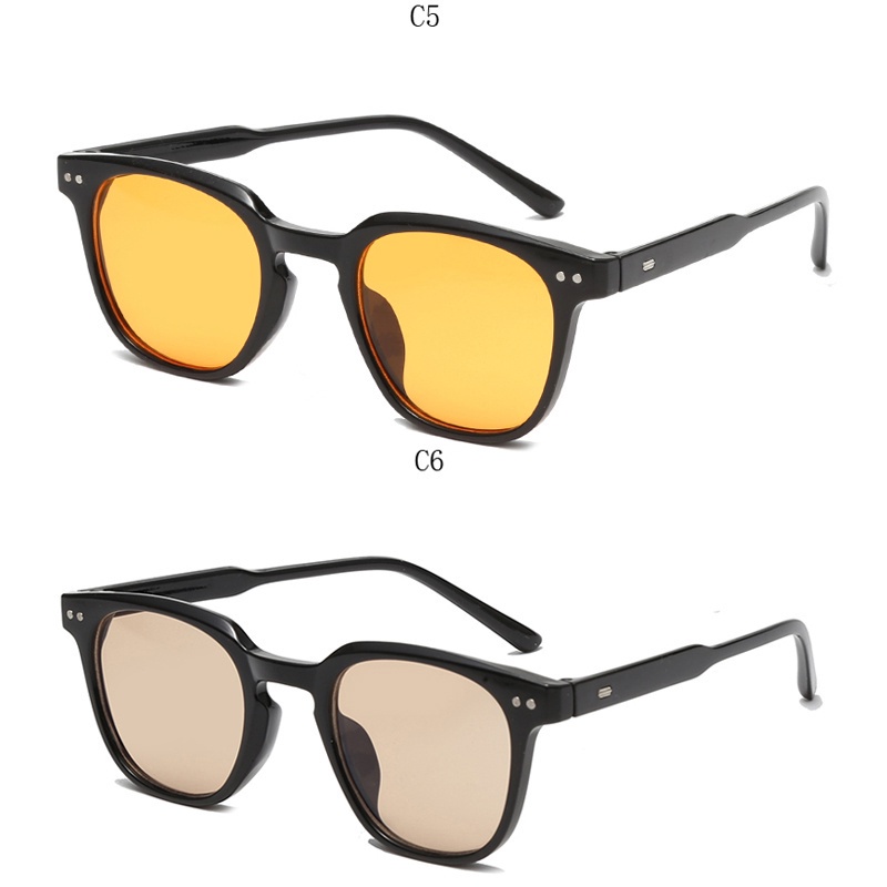 Kính Mát Gọng Vuông Nhỏ Phong Cách Hàn Quốc Thời Trang Cho Nam Nữ