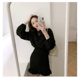 Đầm body nhún