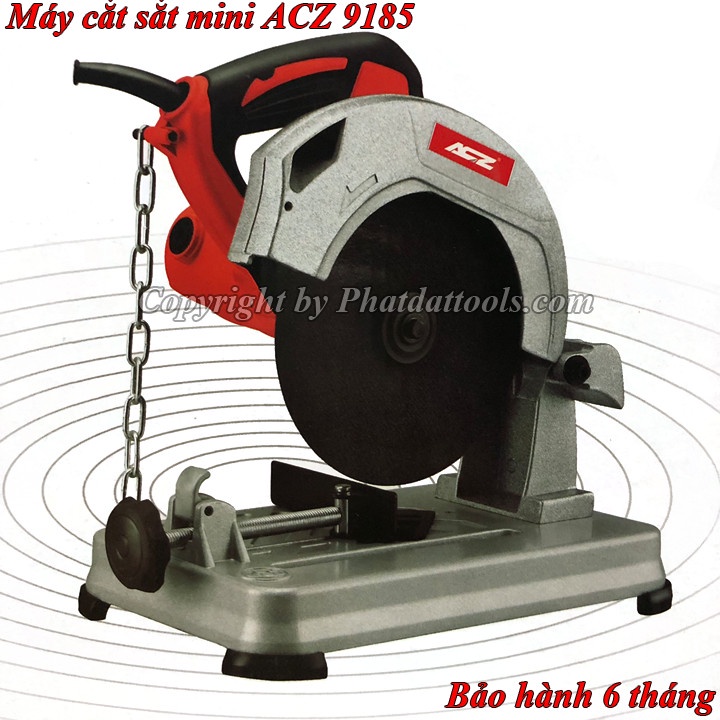 Máy Cắt Sắt Mini ACZ 9185  - Cắt Khỏe, Gọn Nhẹ - Kèm Sẵn Lưỡi Đá - Cắt Hộp 3x6 - Bảo Hành 6 Tháng