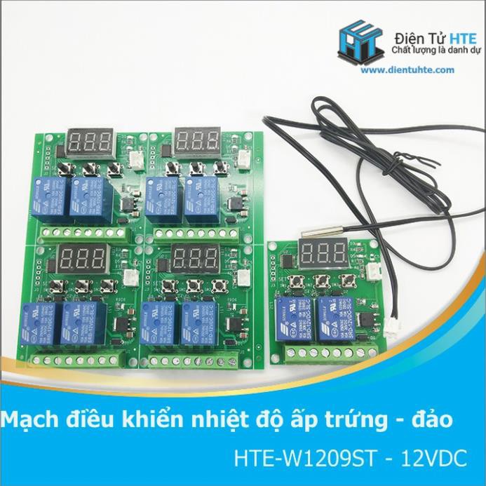 Mạch điều khiển nhiệt độ ấp trứng mini có đảo trứng HTE W1209ST [HTE-PLK-CN2]