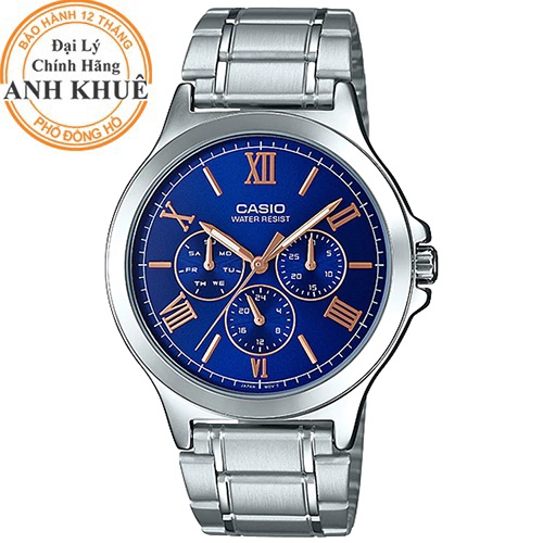 Đồng hồ nam dây kim loại Casio Anh Khuê MTP-V300D-2AUDF