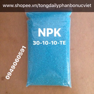 Phân bón NPK 30-10-10+TE , Công nghệ tháp cao , cây đâm chồi đẻ nhánh ( gói 1 kg)