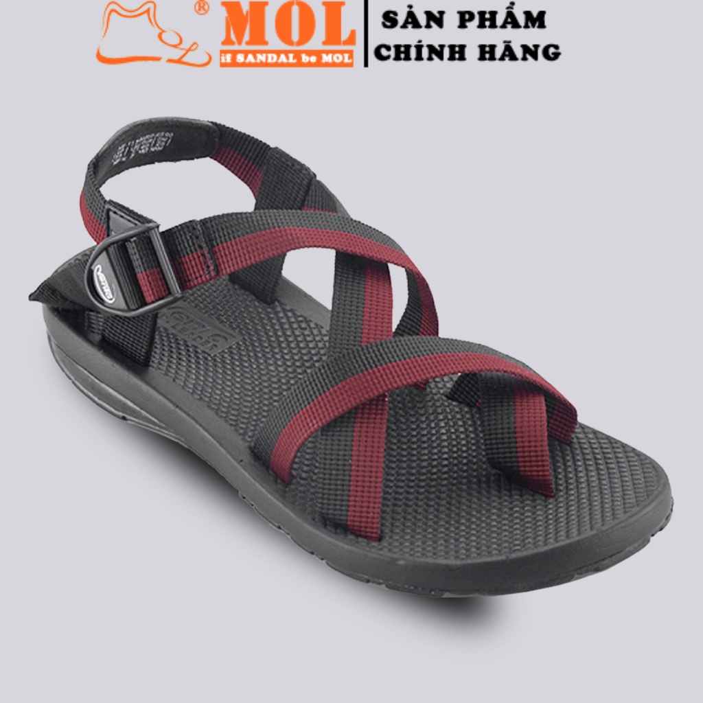 Giày sandal Vento nam xỏ ngón quai chéo vải dù có quai hậu cố định mang đi học đi biển du lịch NV65B