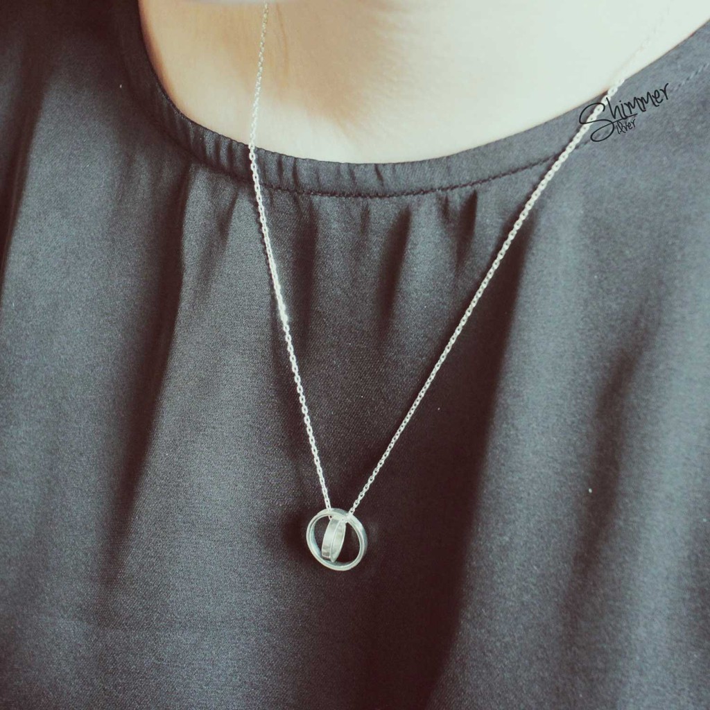 Dây chuyền bạc 925 Orbit - Shimmer Silver