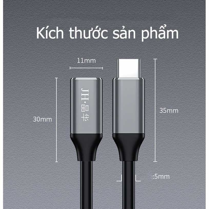 Cáp nối Usb Type-c 3.1 cho iMac, màn hình, macbook - Jinghua U920a