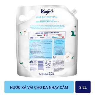 Nước xả Comfort cho da nhạy cảm 3.2L
