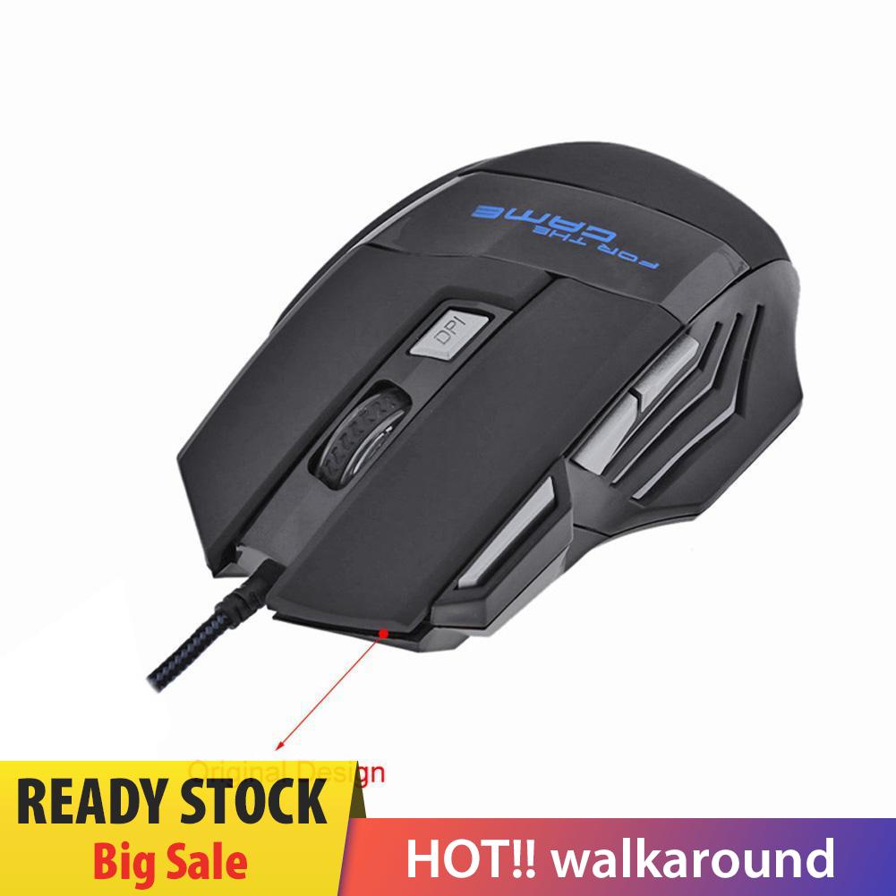 Chuột Quang Chơi Game Có Dây 5500dpi 7 Nút Bấm