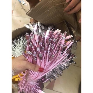 Cáp sạc bọc dù cho iphone, samsung, oppo dài 30cm
