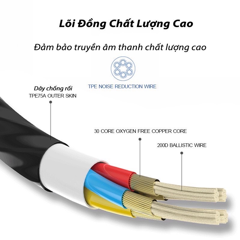 Tai Nghe game thủ Chuyên Game bass mạnh Chống Ồn Có Mic In Ear Cho PC và các dòng điện thoại