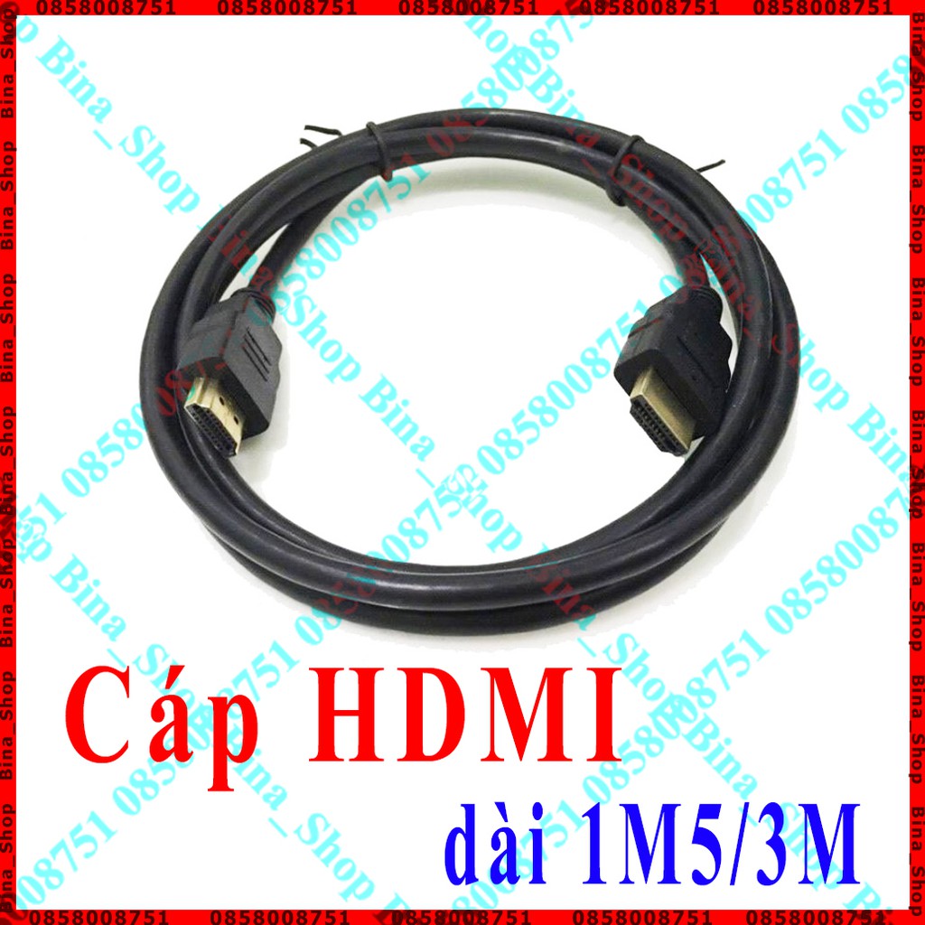 Cáp chuyển HDMI sang HDMI dài 1m5 / 3m