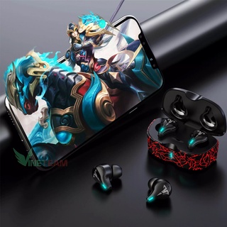 Tai Nghe Bluetooth Không Dây 5.0 ME-19 Cảm Ứng Vân Tay ✔Dock sạc Led Đổi Màu✔ Âm Thanh Vòm 8D Chống Nước IPX6 -dc4424