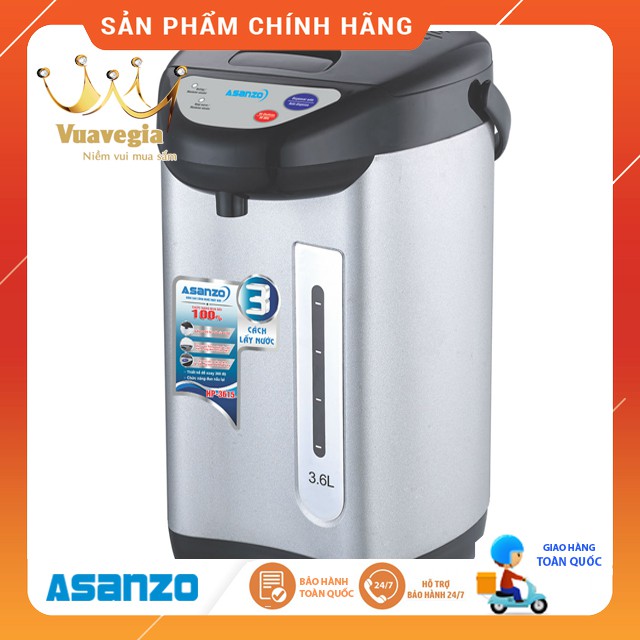 Bình thủy điện thông minh Asanzo HP-3615 (3.6 lít) - Hàng Chính Hãng