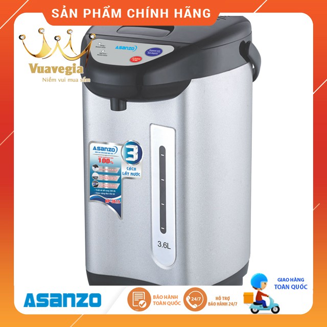 Bình thủy điện thông minh Asanzo HP-3615 (3.6 lít) - HÀNG CHÍNH HÃNG