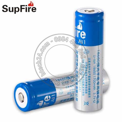 Pin sạc Supfire 18650 xanh