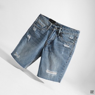 Quần ĐùiJean Nam Xả Lai INF Xanh Đen, Chất Vải Denim Cotton Dày Dặn, QD005437, SOMEHOW