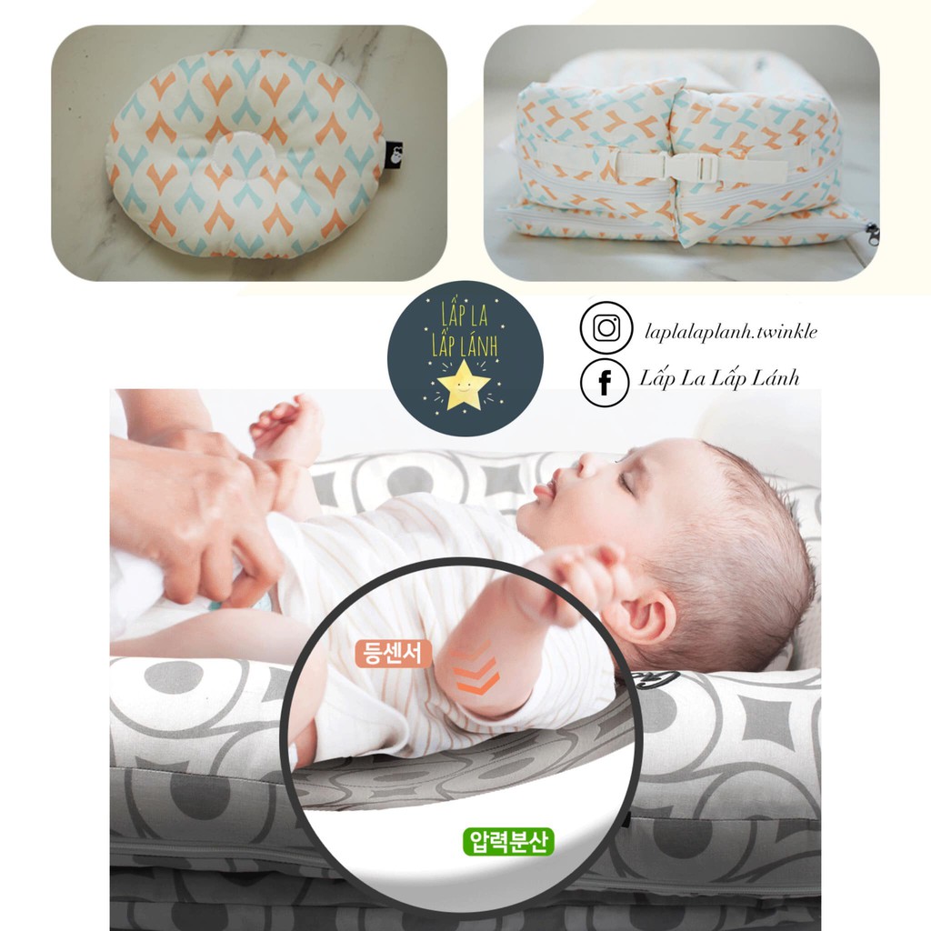 Nôi di động Goodnightbaby cho bé madeinKorea bé sơ sinh, an toàn cho bé