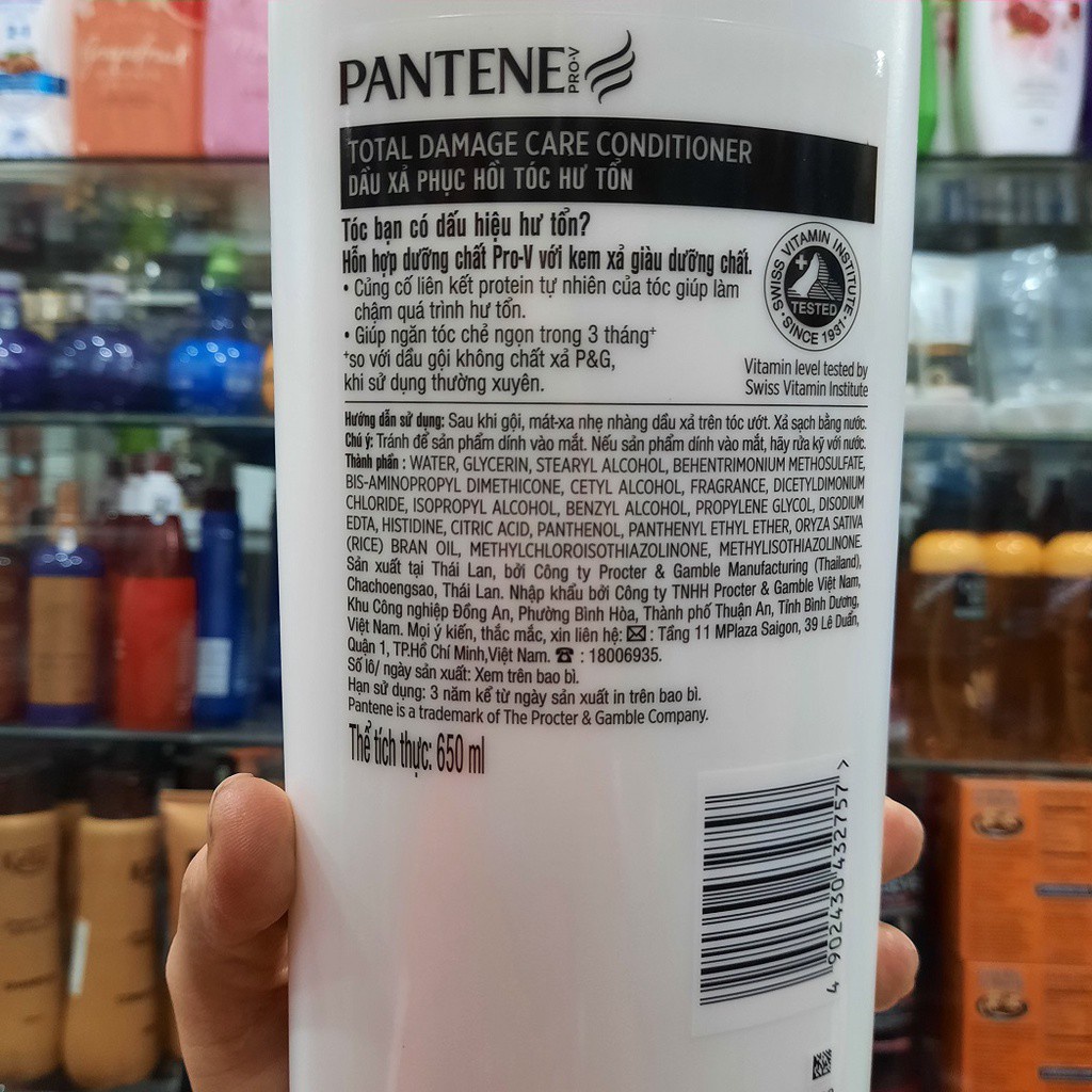 Dầu xả Pantene phục hồi hư tổn 650ml