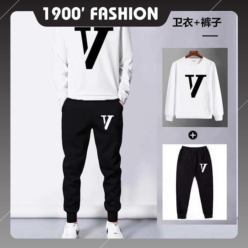 Bộ nỉ nam Chữ VV,bộ quần áo chất nỉ dày ấm, unisex, nam nữ
