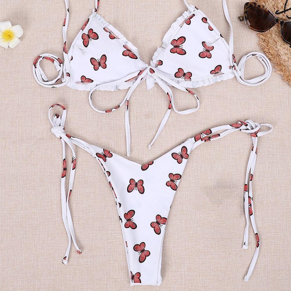 PISTA Bộ Đồ Bơi Đi Biển Phối Ren Quyến Rũ Cho Nữ